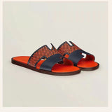 Hermès Red Loafer Flats - Lifestyle Styling Shot