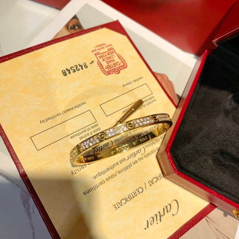 Front view of Cartier unisex jewelry piece