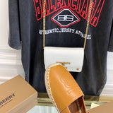 Burberry Chocolate Brown Low-Top Sneakers - Heel Detail View