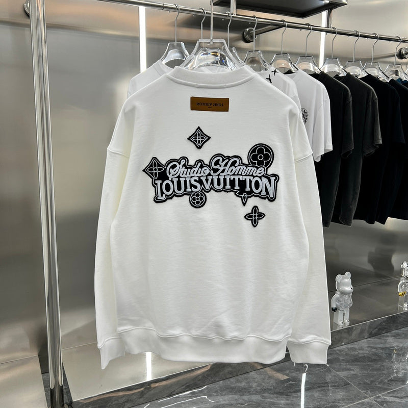 Back view of Louis Vuitton luxury clothing with relaxed-fit cut
