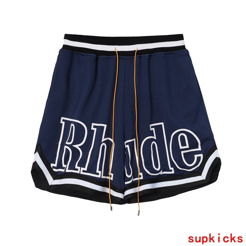 Front view of Rhude luxury clothing with logo-detail design