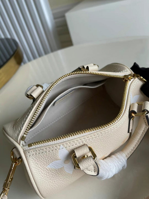 Front view of sleek elevated women's handbag – women's statement bag