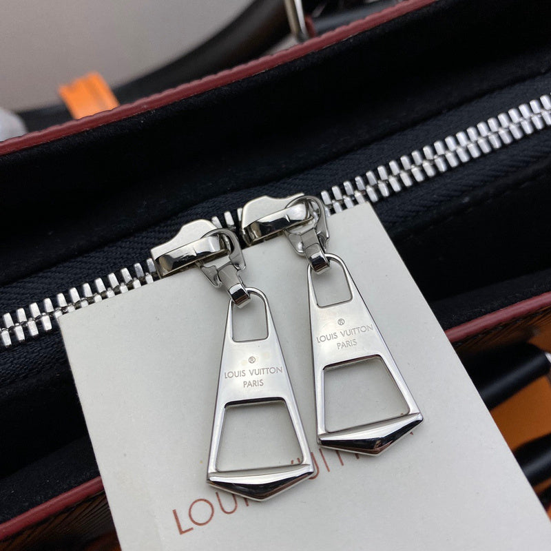 Top view of structured statement women's handbag – women's designer-style accessory
