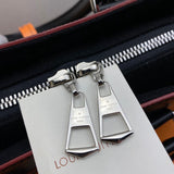 Top view of structured statement women's handbag – women's designer-style accessory