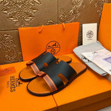 Hermès Black Classic Ballet Flats - Sole Detail View