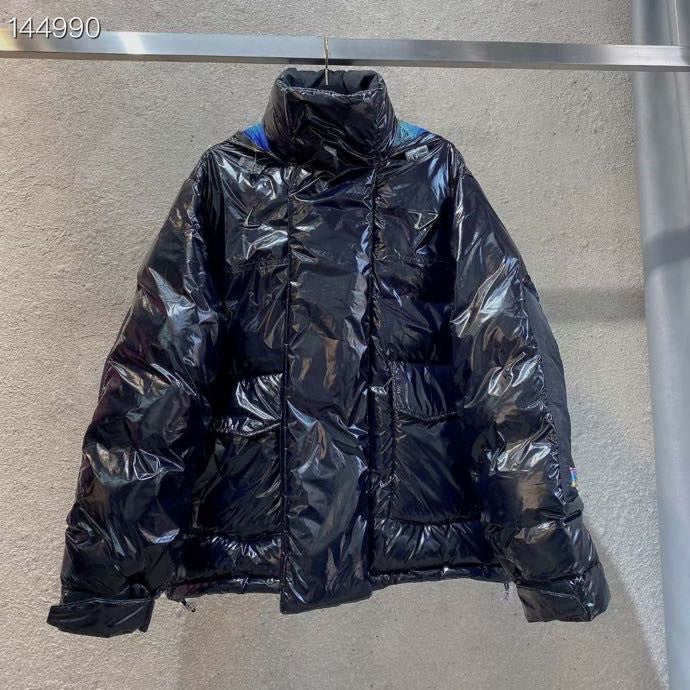 Side profile of Louis Vuitton luxury clothing with relaxed-fit cut