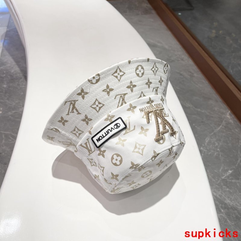 Close-up detail view of Louis Vuitton unisex cap
