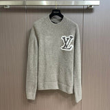 Back view of Louis Vuitton luxury clothing with monogram-inspired silhouette