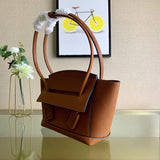Sleek Vegan Leather Handbag - Premium Craftsmanship Detailing | Women's Premium Handbag #1743 - alternate angle view (image 8) of designer-inspired handbag