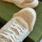 Gucci muted earth tones luxury sneakers view 5 cushioned comfort fit
