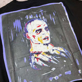 Close-up of Amiri t-shirt craftsmanship