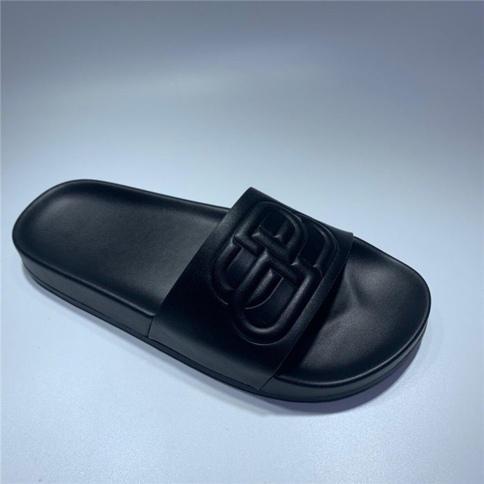 Balenciaga Chocolate Brown Platform Sandals - Lifestyle Styling Shot