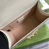 Front view of statement polished women's handbag – women's everyday handbag