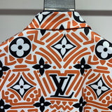 Flat lay presentation of Louis Vuitton cotton t-shirt with signature branding