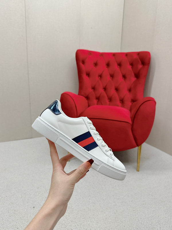 Gucci clean off-white luxury sneakers view 5 premium leather build