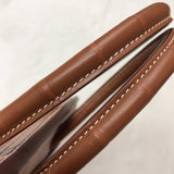 Side view of curated structured handbag
