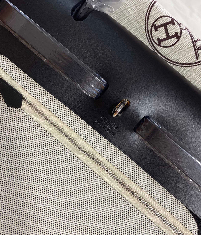 Close-up detail of understated bag design