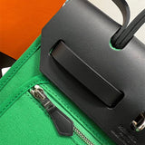  handbag close-up of hardware and finish