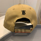 Side view of Burberry unisex cap