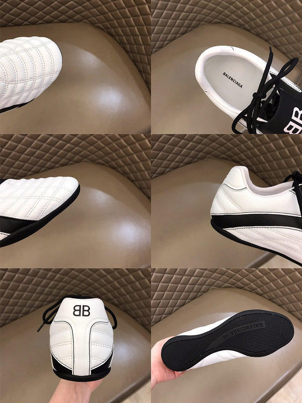 Balenciaga Tan Slip-On Sneakers - Back View