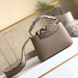 Interior view of modern refined women's handbag – women's designer-style accessory