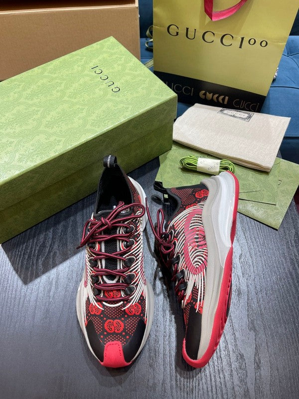 Gucci two-tone luxury sneakers view 9 sleek tonal finish