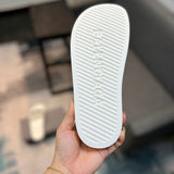 Balenciaga sandals Style 006 - close-up of statement logo accent