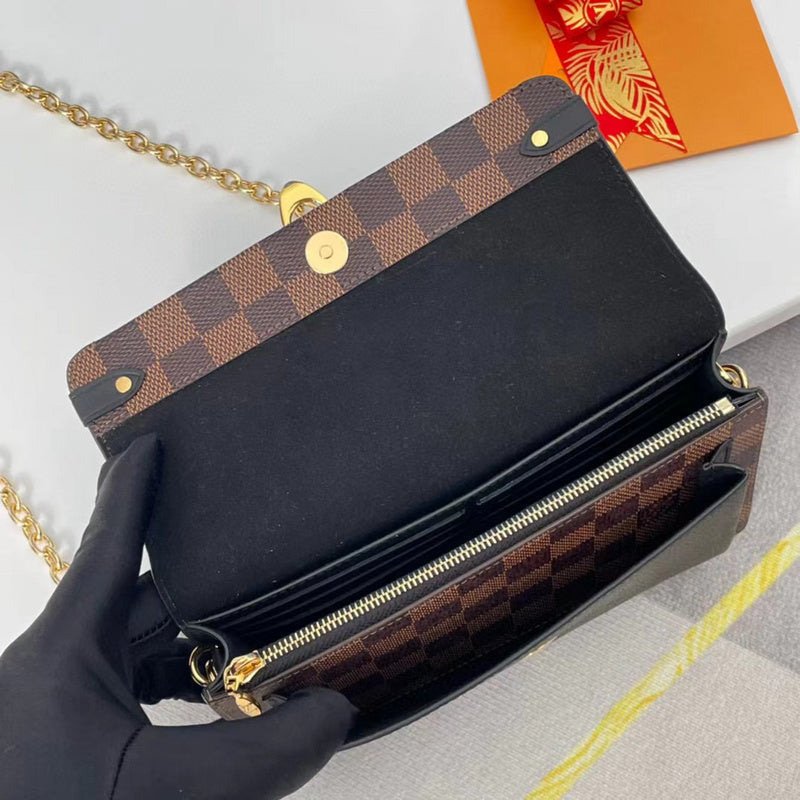 Front view of sleek chic women's handbag – women's statement bag