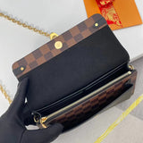 Front view of sleek chic women's handbag – women's statement bag