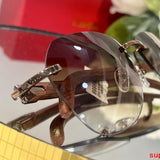 Full view of Cartier unisex sunglasses