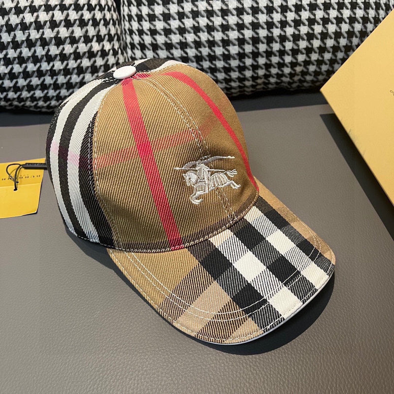 Front view of Burberry unisex cap