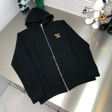 Side profile of Louis Vuitton luxury clothing with signature branding