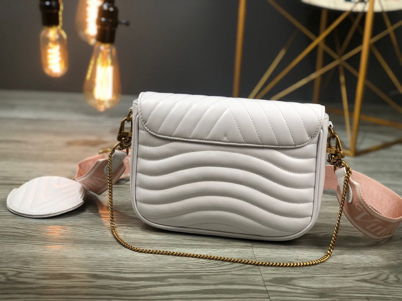 Close-up detail of sleek chic women's handbag – women's luxury accessory