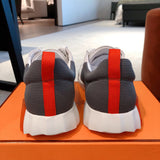 Hermès Camel High-Top Sneakers - Toe Detail View