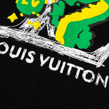 Close-up detail shot of Louis Vuitton cotton t-shirt with contemporary cut