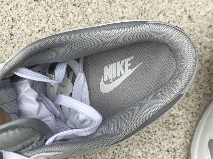 Nike two-tone luxury sneakers view 4 signature lace-up style