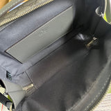 Close-up detail of signature premium women's handbag – women's statement bag