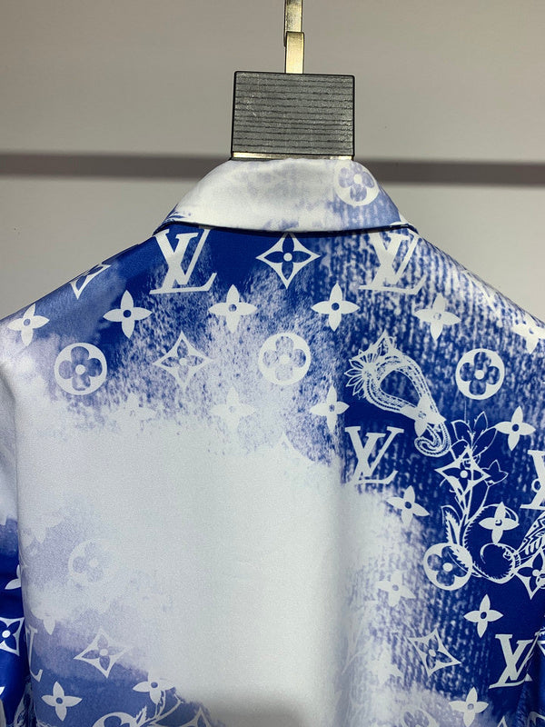 Front view of Louis Vuitton cotton t-shirt with signature branding