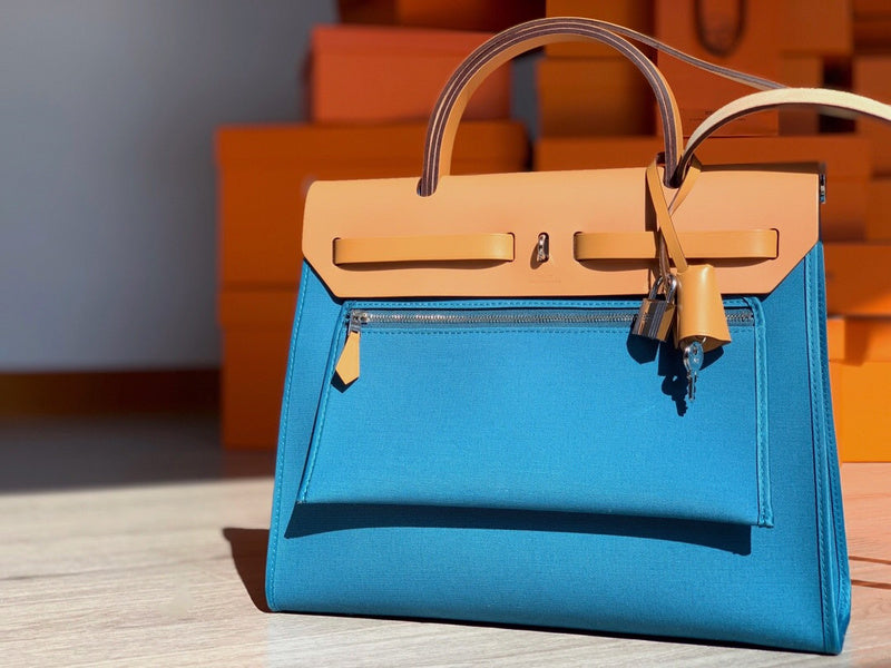 Close-up detail of timeless bag design