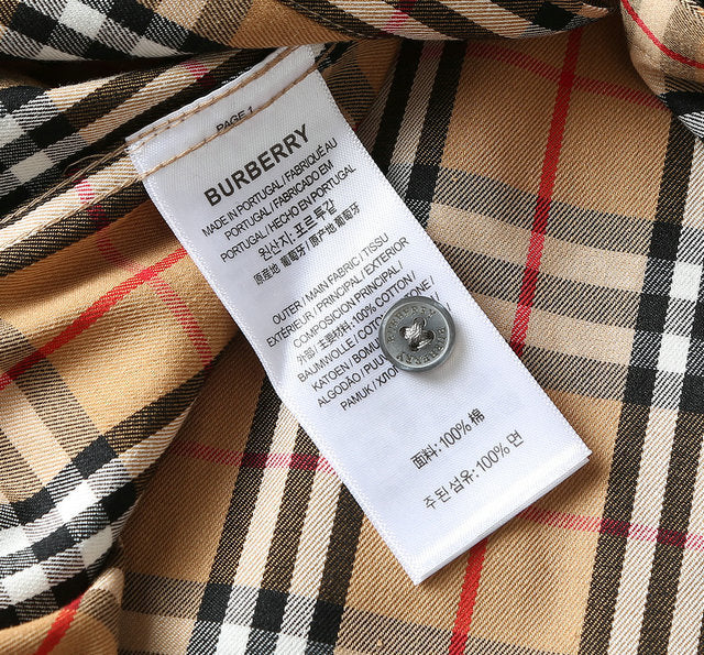 Burberry clothing back view — premium authentic designer style