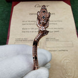 Close-up detail view of Cartier unisex jewelry piece