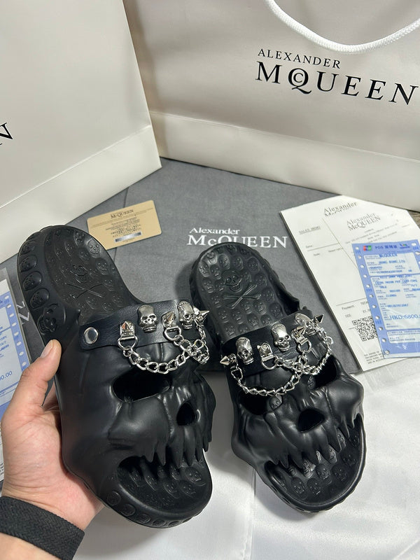 Alexander McQueen shoes Style 014 - close-up of premium leather craftsmanship