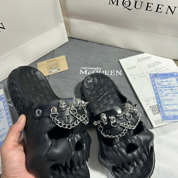 Alexander McQueen shoes Style 014 - close-up of premium leather craftsmanship