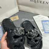 Alexander McQueen Grey Knee-High Boots - Angled View