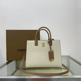 Refined Vegan Leather Handbag - Smooth Faux-Leather Exterior | Women's Premium Handbag #1092 - front view (image 1) of designer-inspired handbag