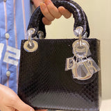 Interior view of everyday-luxe structured women's handbag – women's everyday handbag