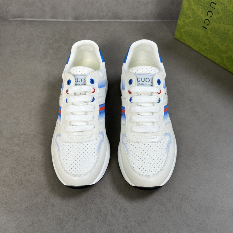 Gucci tonal black luxury sneakers view 10 classic court silhouette