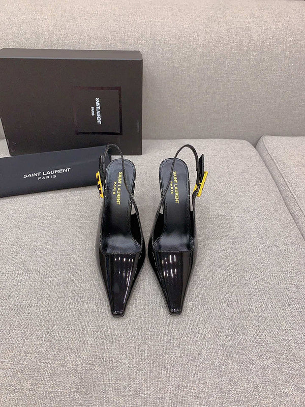 Saint Laurent luxury shoes close-up — premium authentic designer style