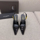 Saint Laurent luxury shoes close-up — premium authentic designer style