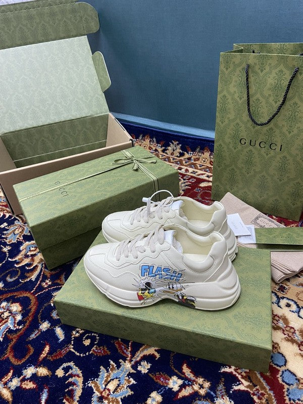 Gucci tonal black luxury sneakers view 9 premium leather build